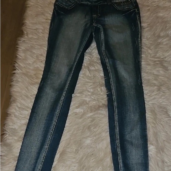 Zana Di Faded Blue Skinny Jeans